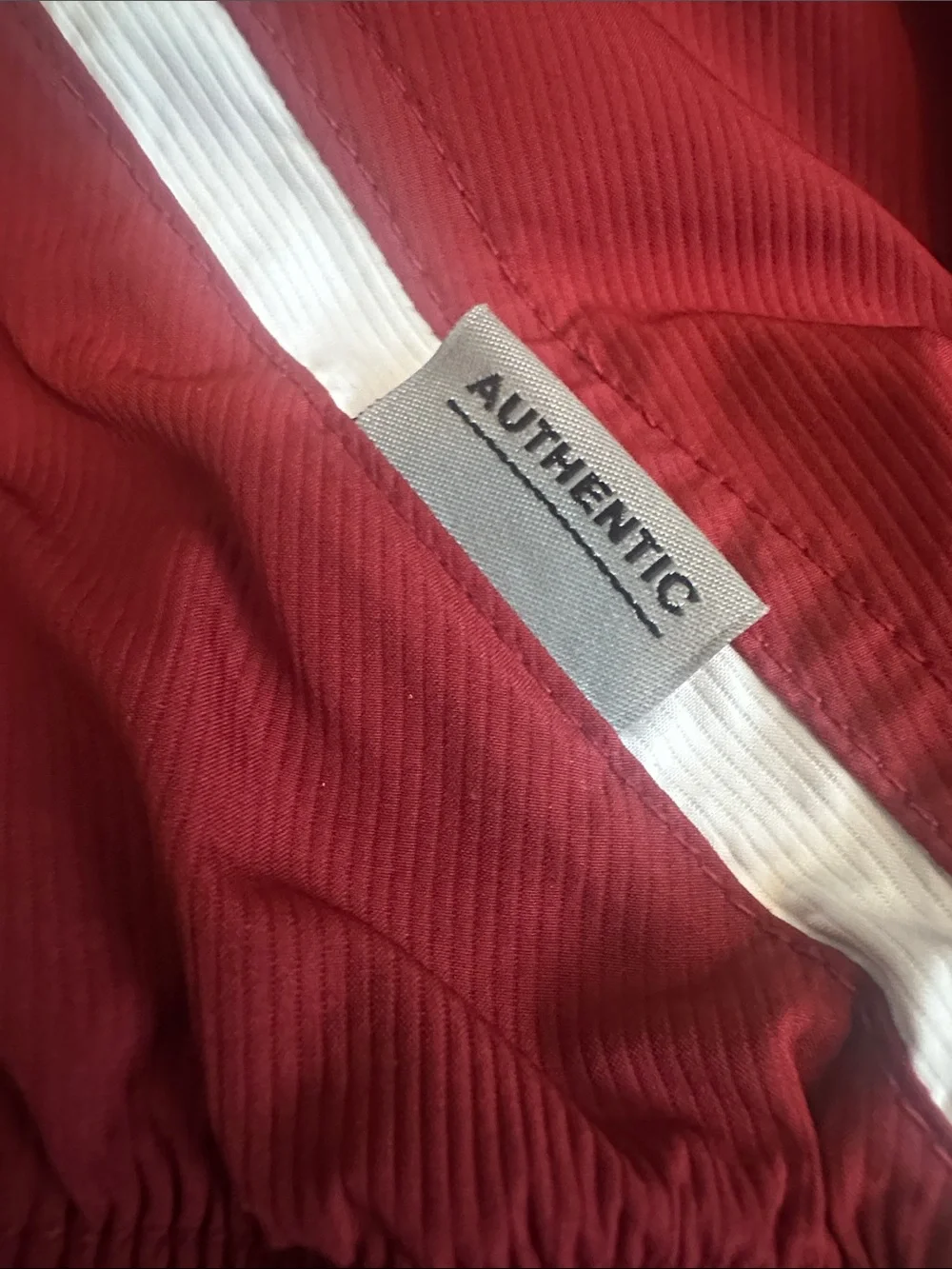Nike Red Full-Zip Alabama Windbreaker Jacket with White Accents